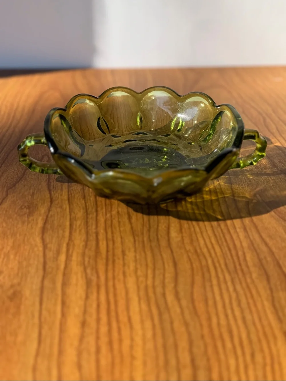 Anchor Hocking Fairfield Green Nappy Dish